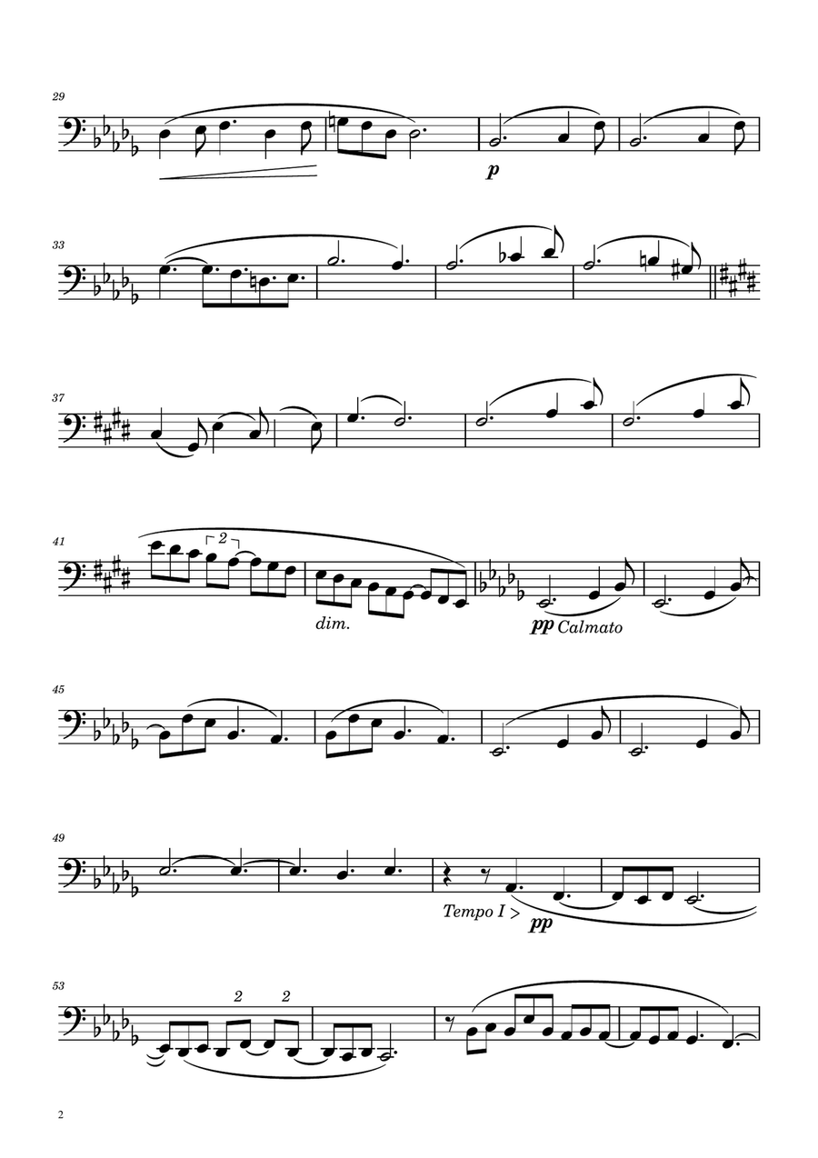 Clair de Lune - Bassoon Solo Bassoon Solo scores gallery preview page 2