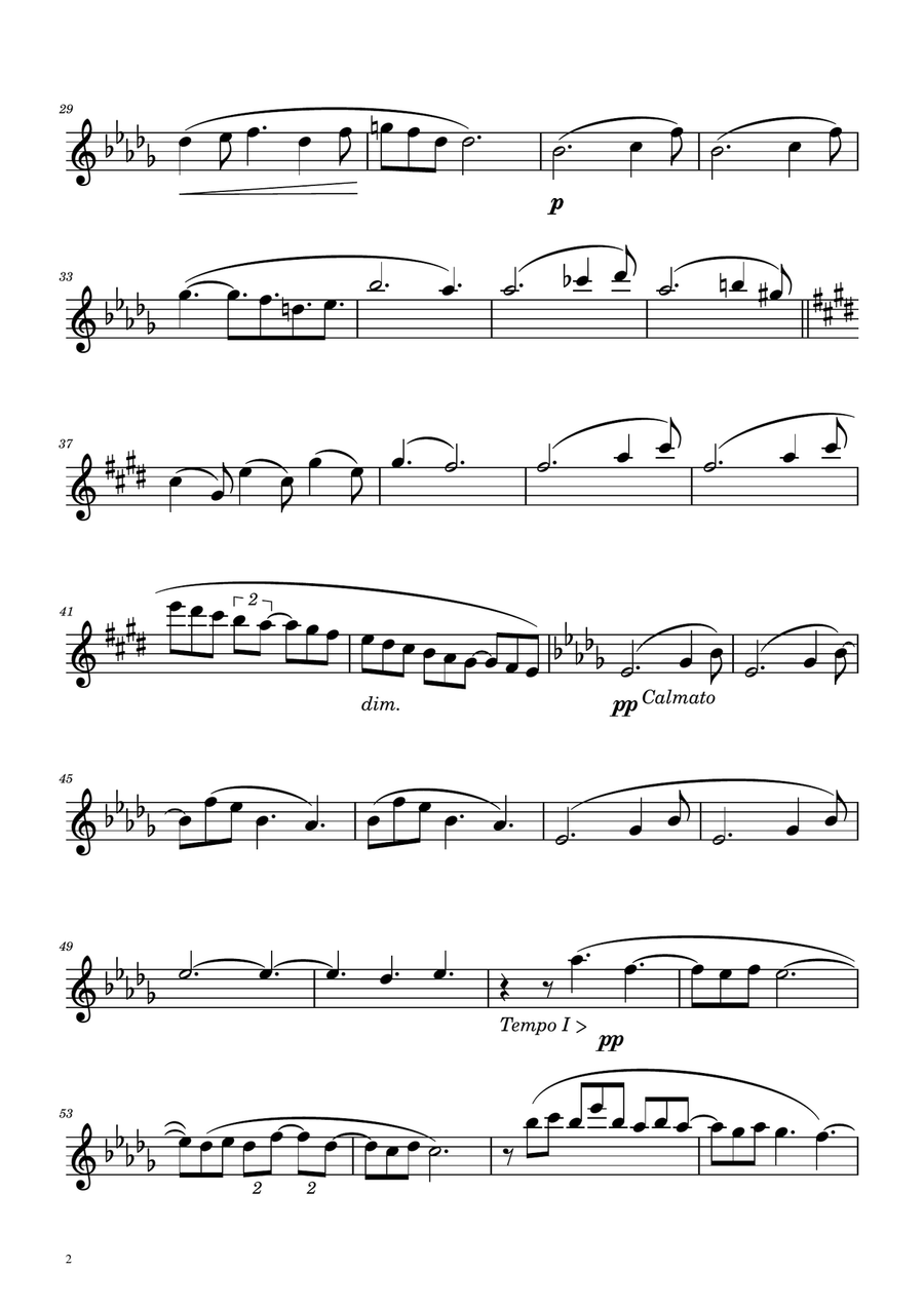 Clair de Lune - Flute Solo Flute Solo scores gallery preview page 2