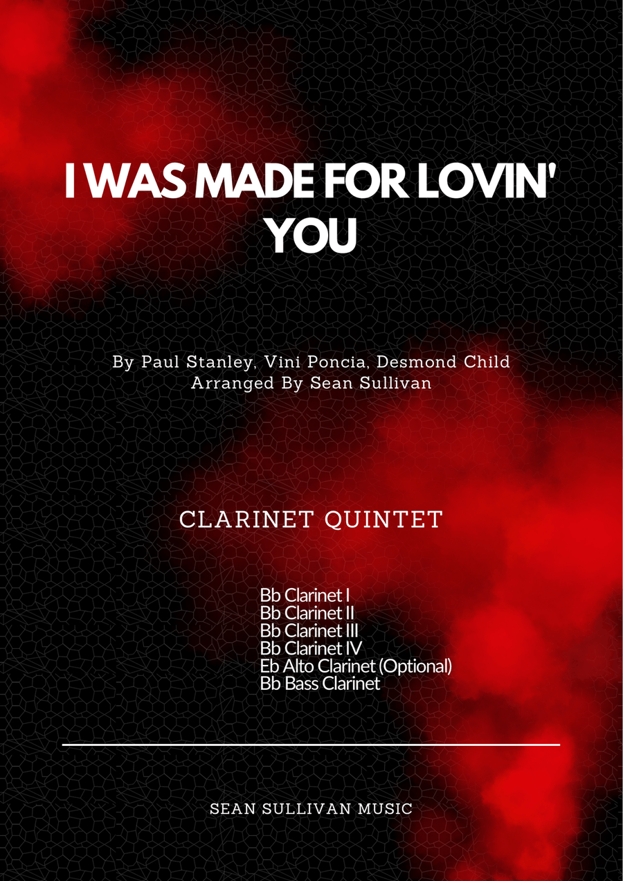 I Was Made For Lovin' You Clarinet Quintet scores gallery preview page 1