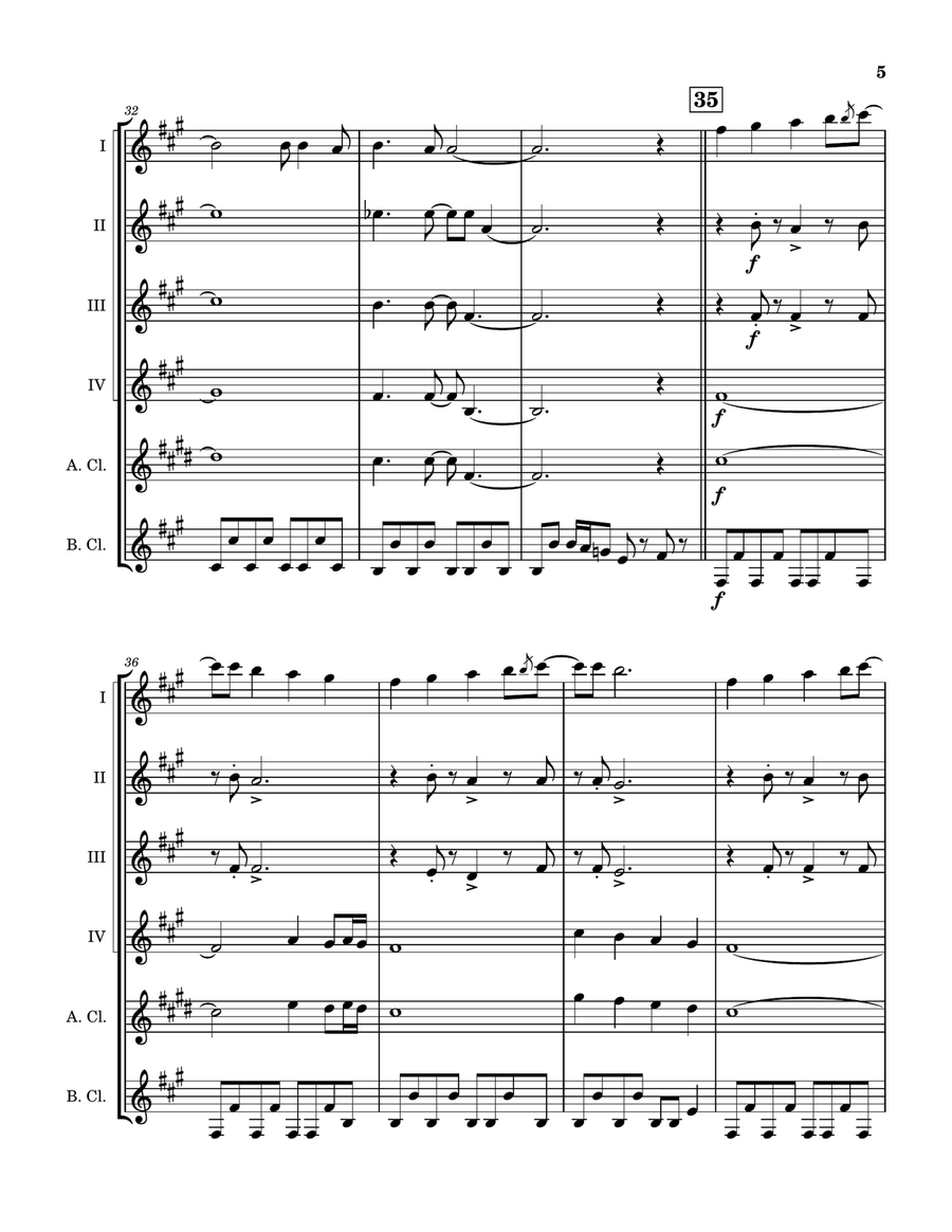 I Was Made For Lovin' You Clarinet Quintet scores gallery preview page 6