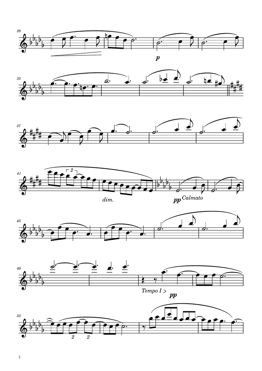 Clair de Lune - Oboe Solo Oboe Solo scores gallery preview page 2