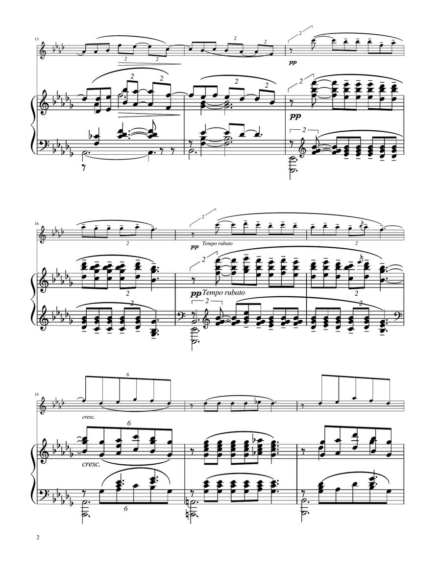 Clair de Lune - English Horn Solo w/Piano English Horn scores gallery preview page 2