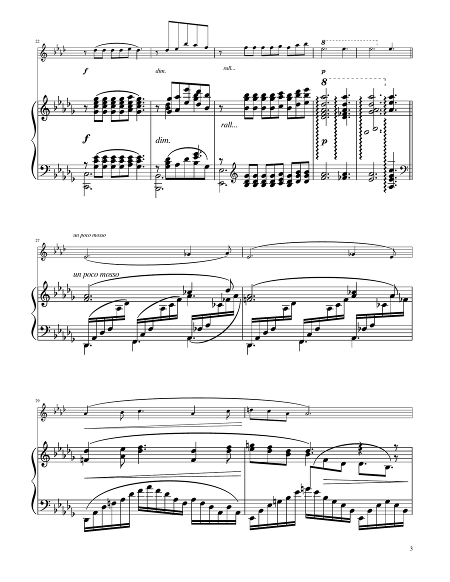 Clair de Lune - English Horn Solo w/Piano English Horn scores gallery preview page 3