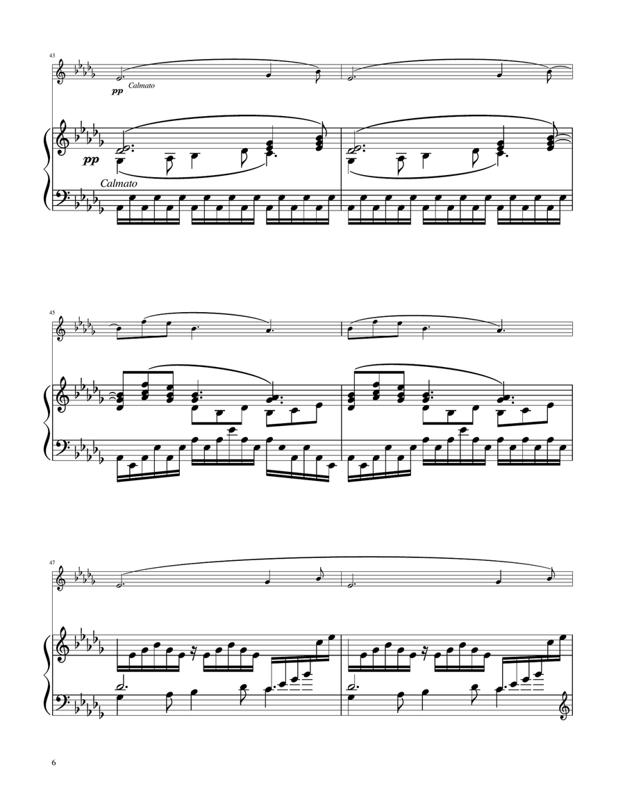 Clair de Lune - Flute Solo w/Piano Flute Solo scores gallery preview page 6