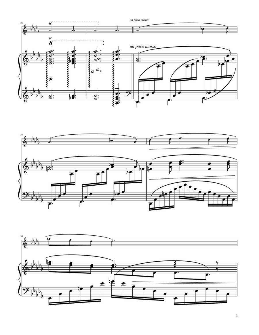 Clair de Lune - Oboe Solo w/Piano Piano scores gallery preview page 3
