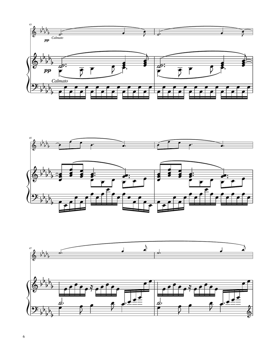 Clair de Lune - Violin Solo w/Piano Violin Solo scores gallery preview page 6
