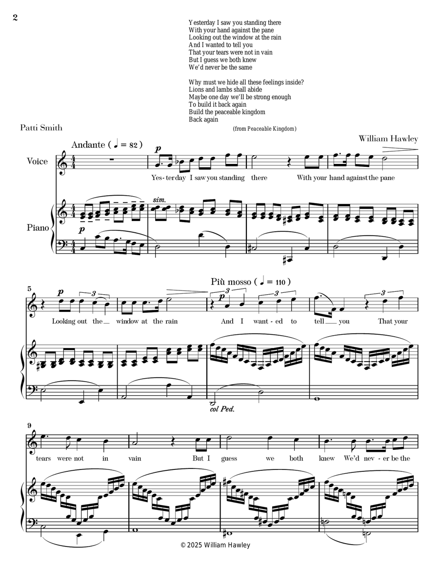 Never The Same Never The Same Piano, Vocal scores gallery preview page 2