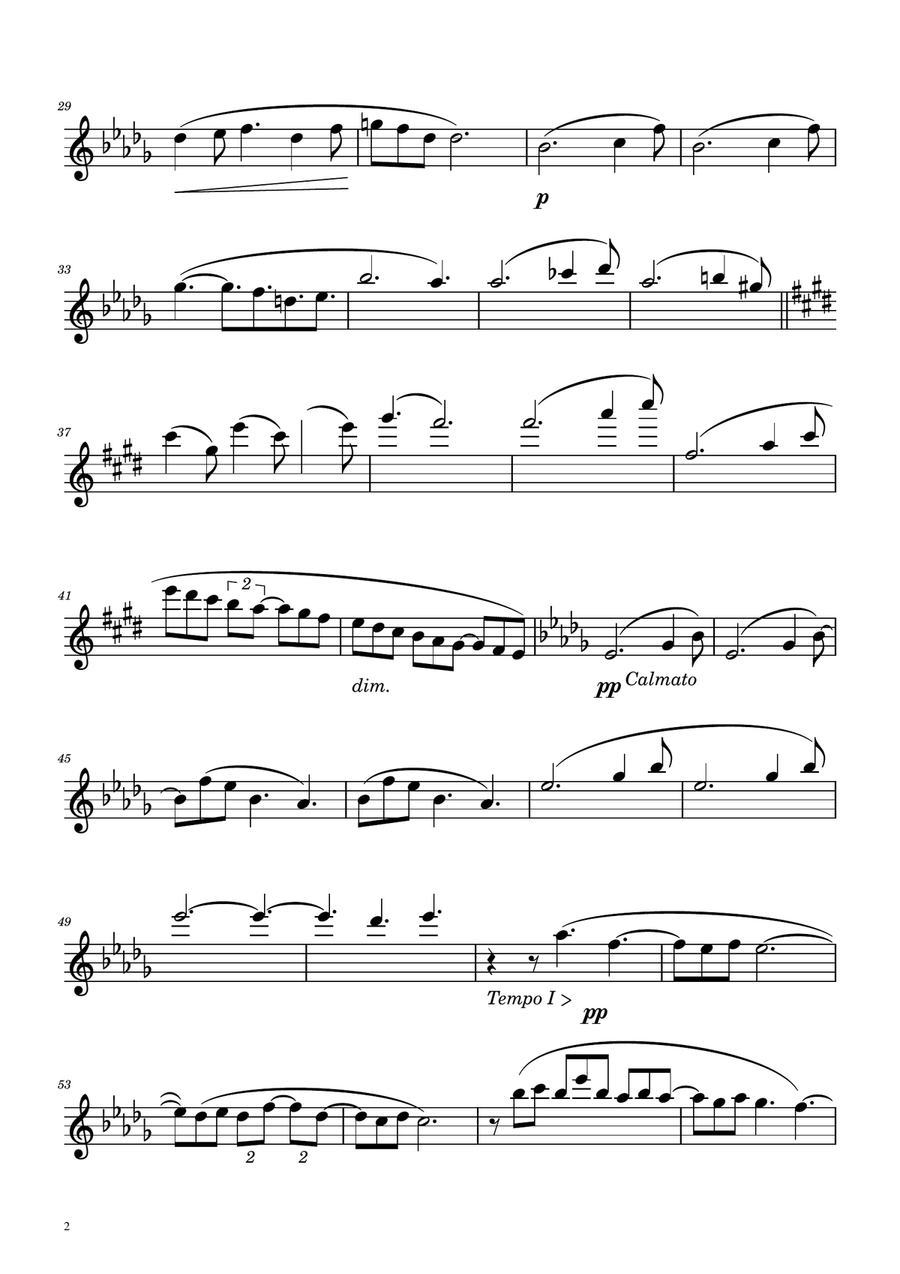 Clair de Lune - Violin Solo Violin Solo scores gallery preview page 2