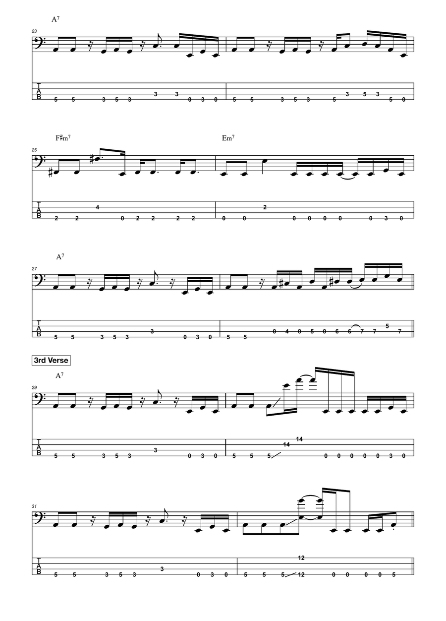 Who Did You Think I Was Who Did You Think I Was Bass Guitar Tablature scores gallery preview page 3