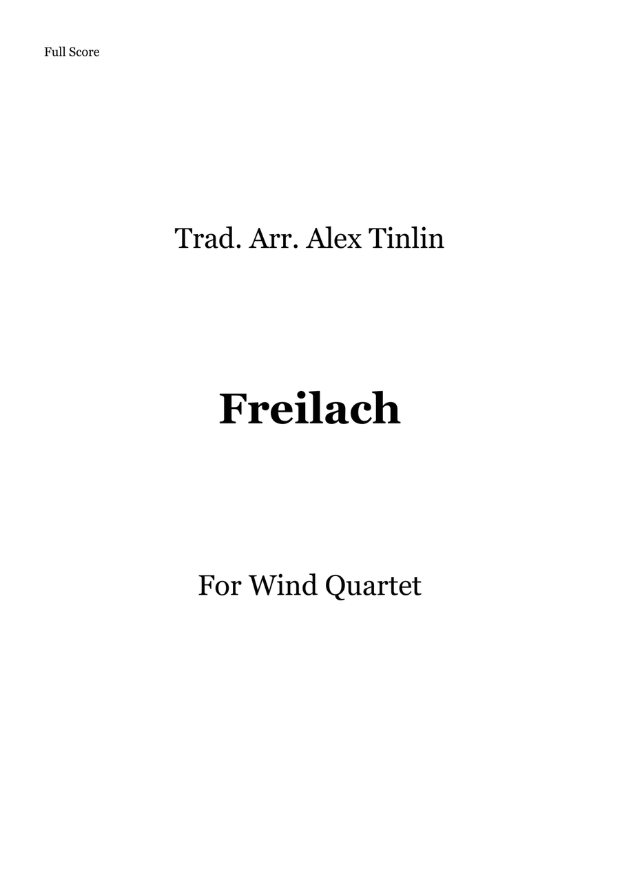 Freilach Freilach Woodwind Quartet scores gallery preview page 1