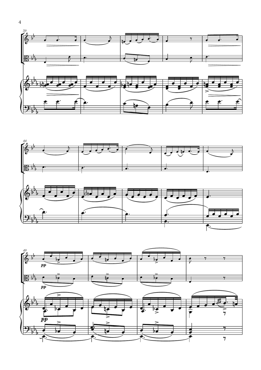 Franz Schubert - Du bist die Ruh (for French Horn, Viola and Piano) Horn scores gallery preview page 4