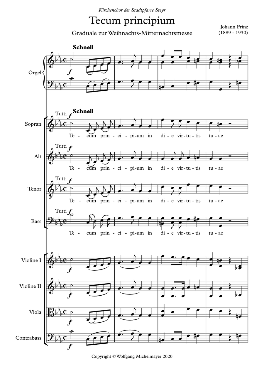Tecum principium Tecum principium String Orchestra scores gallery preview page 2