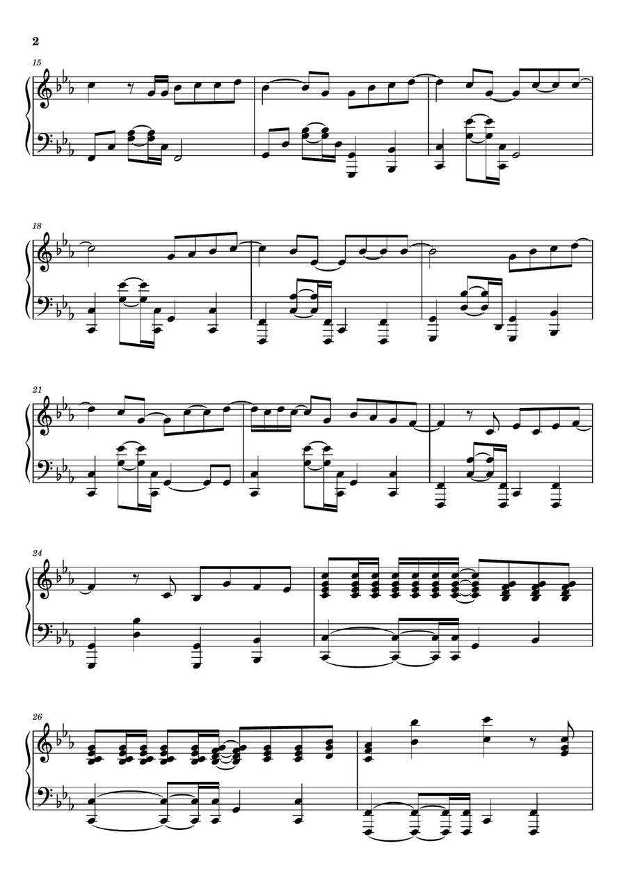 All Rise All Rise Piano Solo scores gallery preview page 2