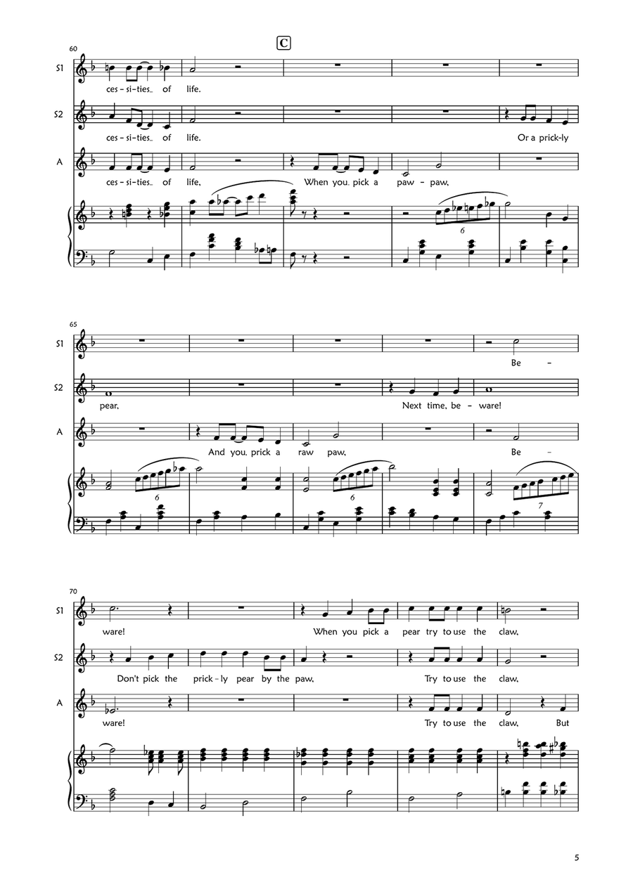 The Bare Necessities The Bare Necessities SSA scores gallery preview page 5