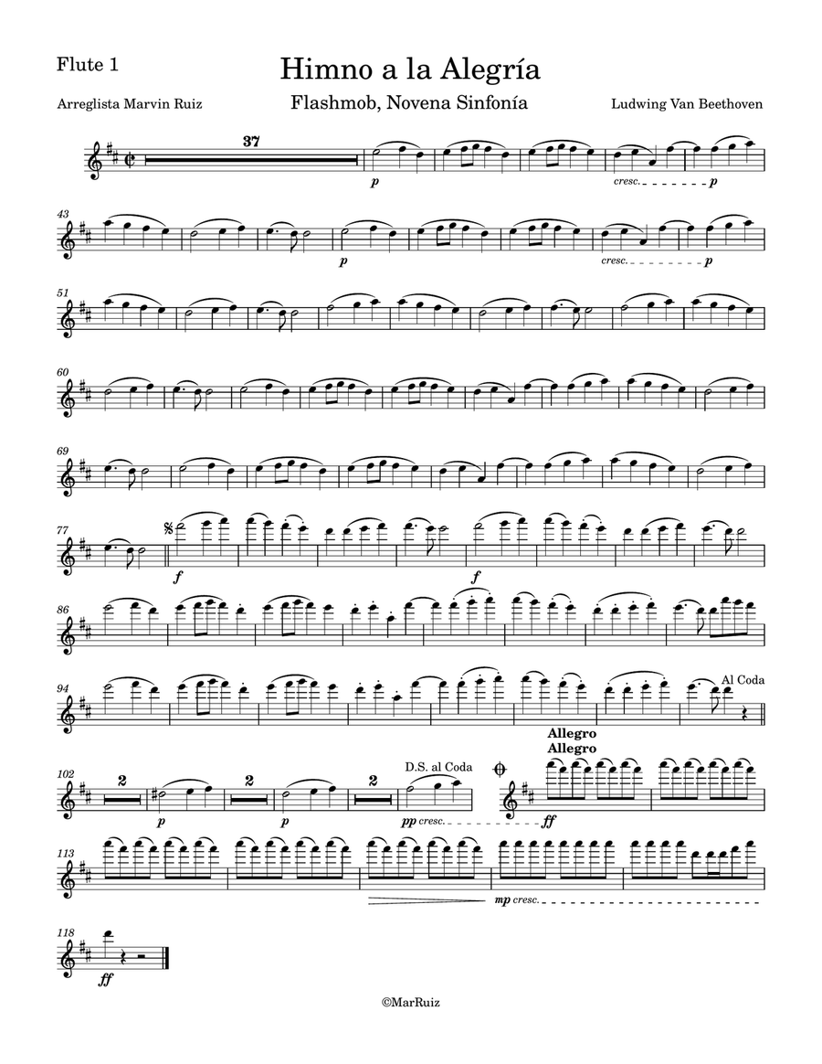Ninth Symphony (Beethoven) 1st, 2nd, 3rd & 4th Mov Full Orchestra scores gallery preview page 1