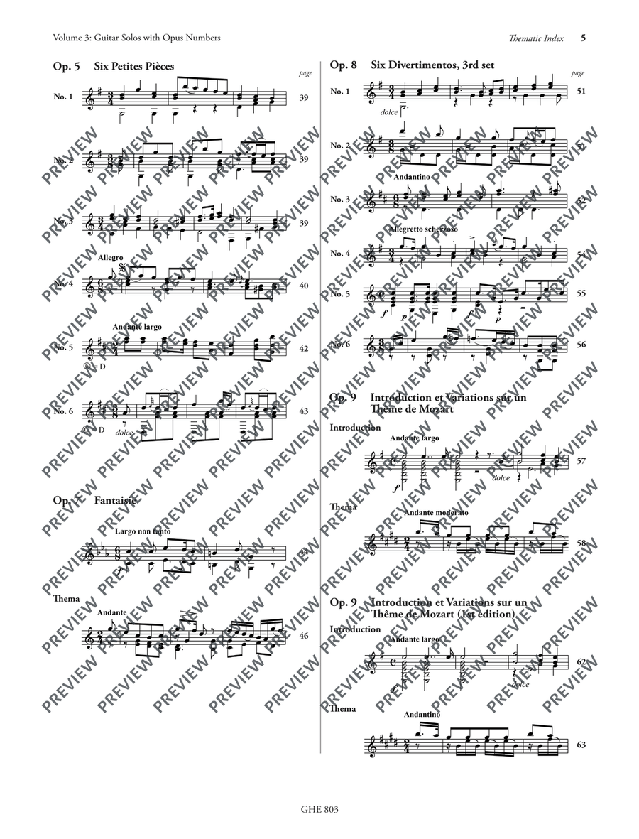 Collected Works for Guitar Vol. 3 Classical Guitar scores gallery preview page 6