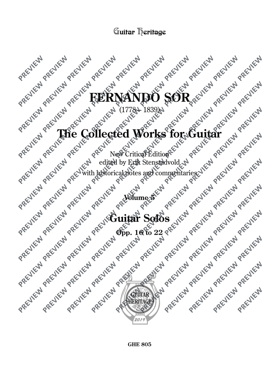 Collected Works for Guitar Vol. 5 Classical Guitar scores gallery preview page 2