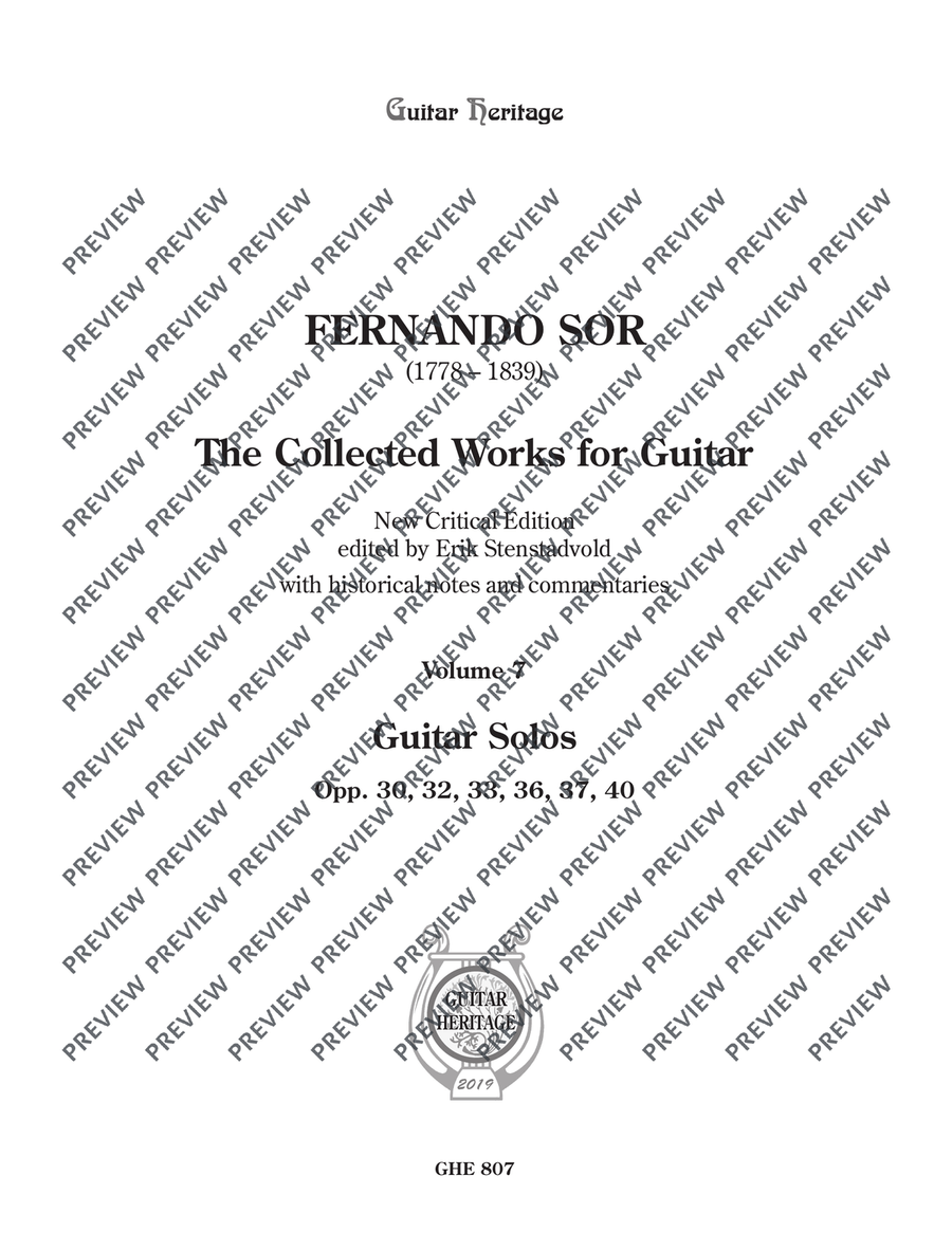 Collected Works for Guitar Vol. 7 Classical Guitar scores gallery preview page 2