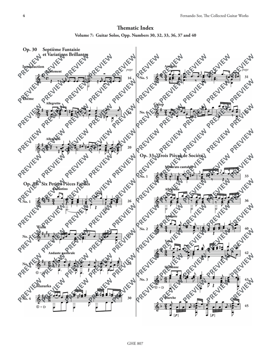 Collected Works for Guitar Vol. 7 Classical Guitar scores gallery preview page 5