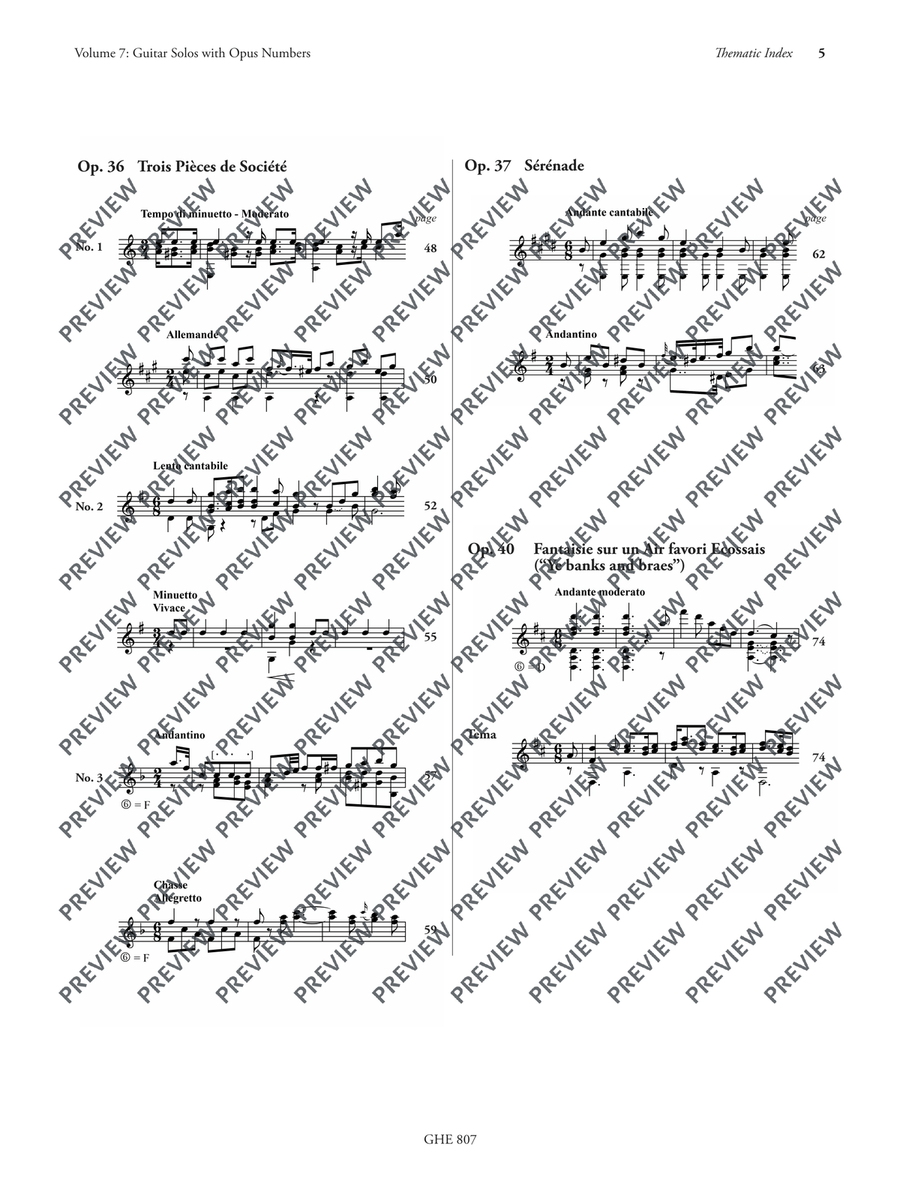 Collected Works for Guitar Vol. 7 Classical Guitar scores gallery preview page 6