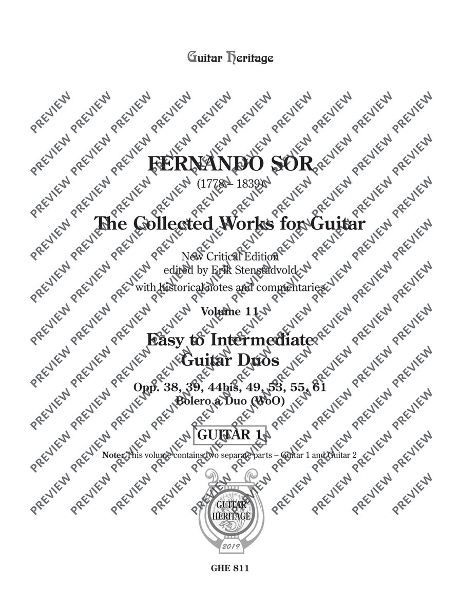 Collected Works for Guitar Vol. 11 Classical Guitar scores gallery preview page 2