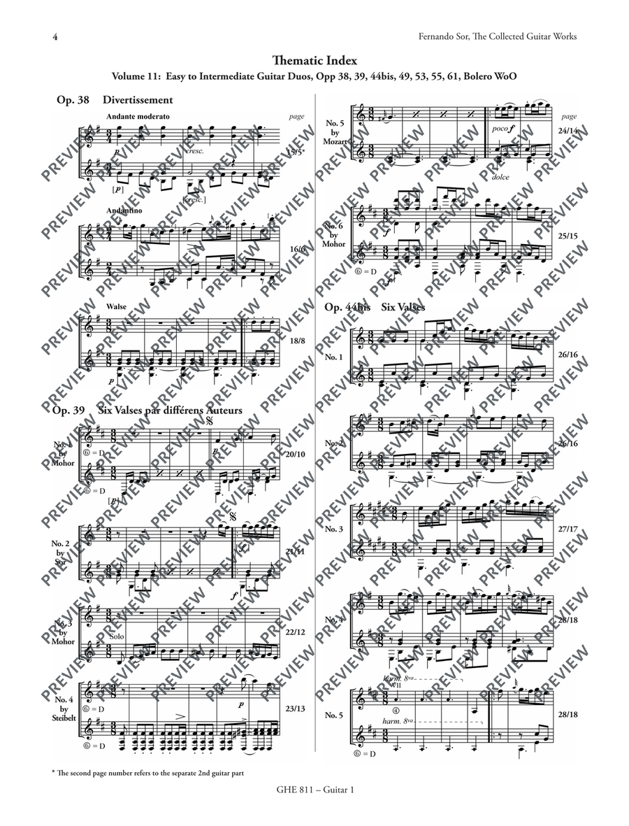 Collected Works for Guitar Vol. 11 Classical Guitar scores gallery preview page 5