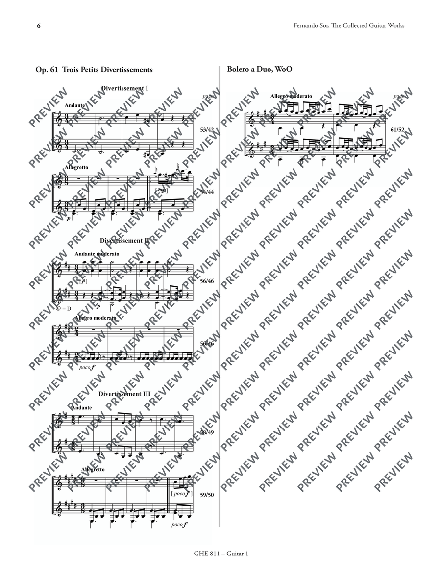 Collected Works for Guitar Vol. 11 Classical Guitar scores gallery preview page 7