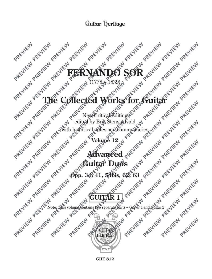 Collected Works for Guitar Vol. 12 Classical Guitar scores gallery preview page 2