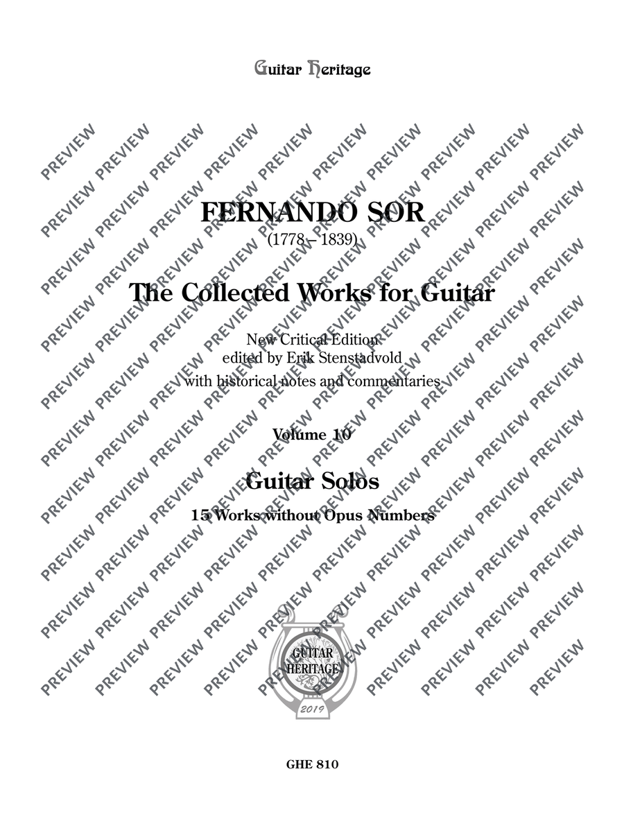 Collected Works for Guitar Vol. 10 Classical Guitar scores gallery preview page 2