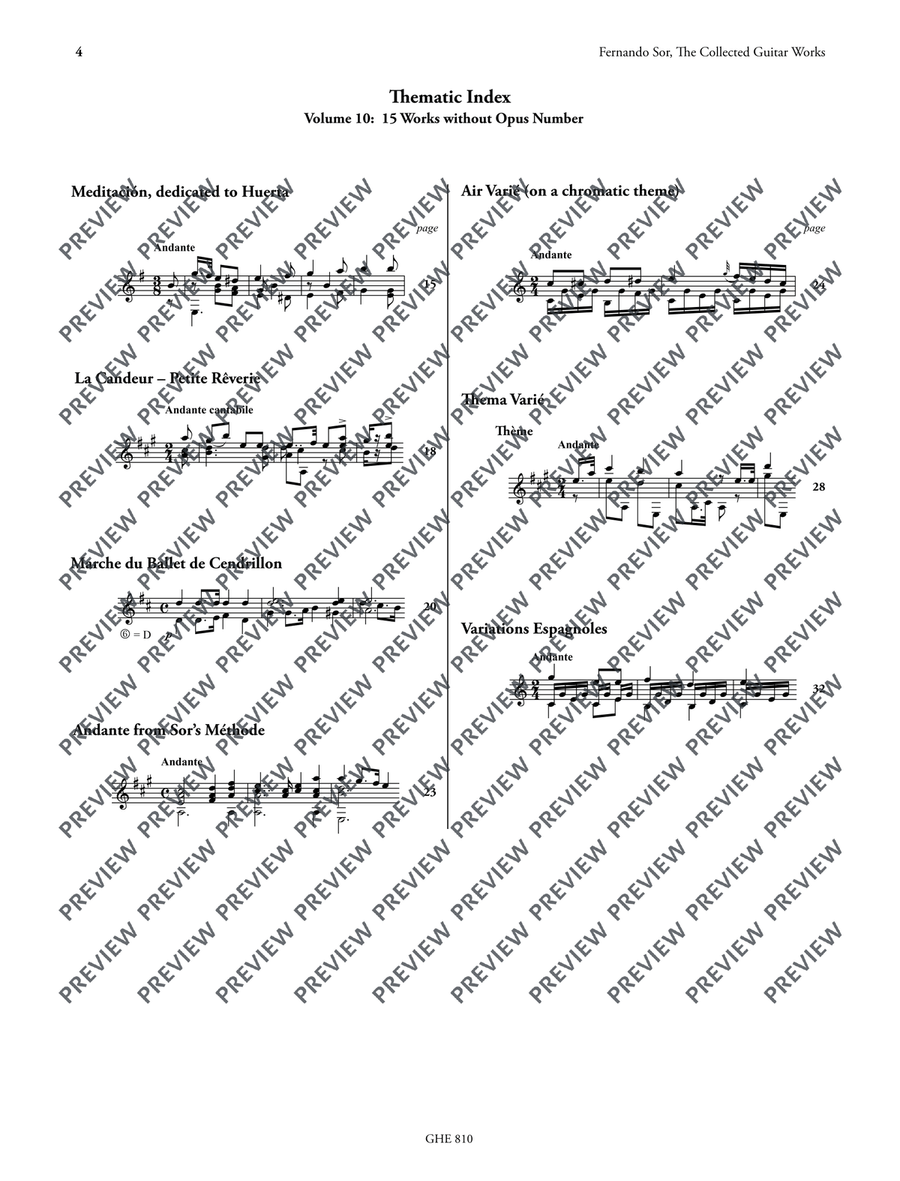 Collected Works for Guitar Vol. 10 Classical Guitar scores gallery preview page 5