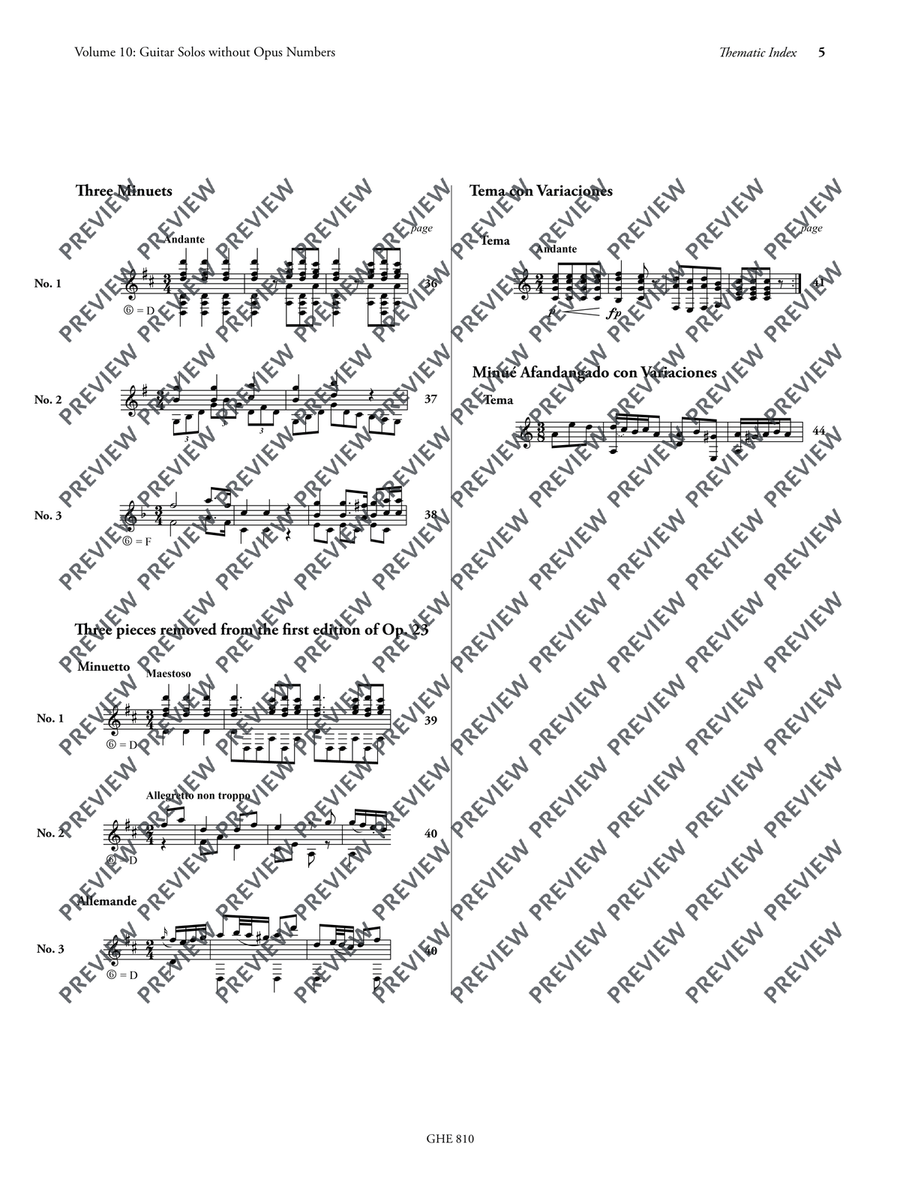 Collected Works for Guitar Vol. 10 Classical Guitar scores gallery preview page 6