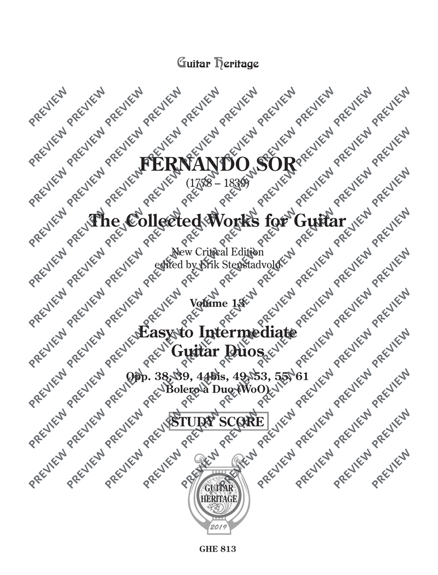Collected Works for Guitar Vol. 13 Classical Guitar scores gallery preview page 2