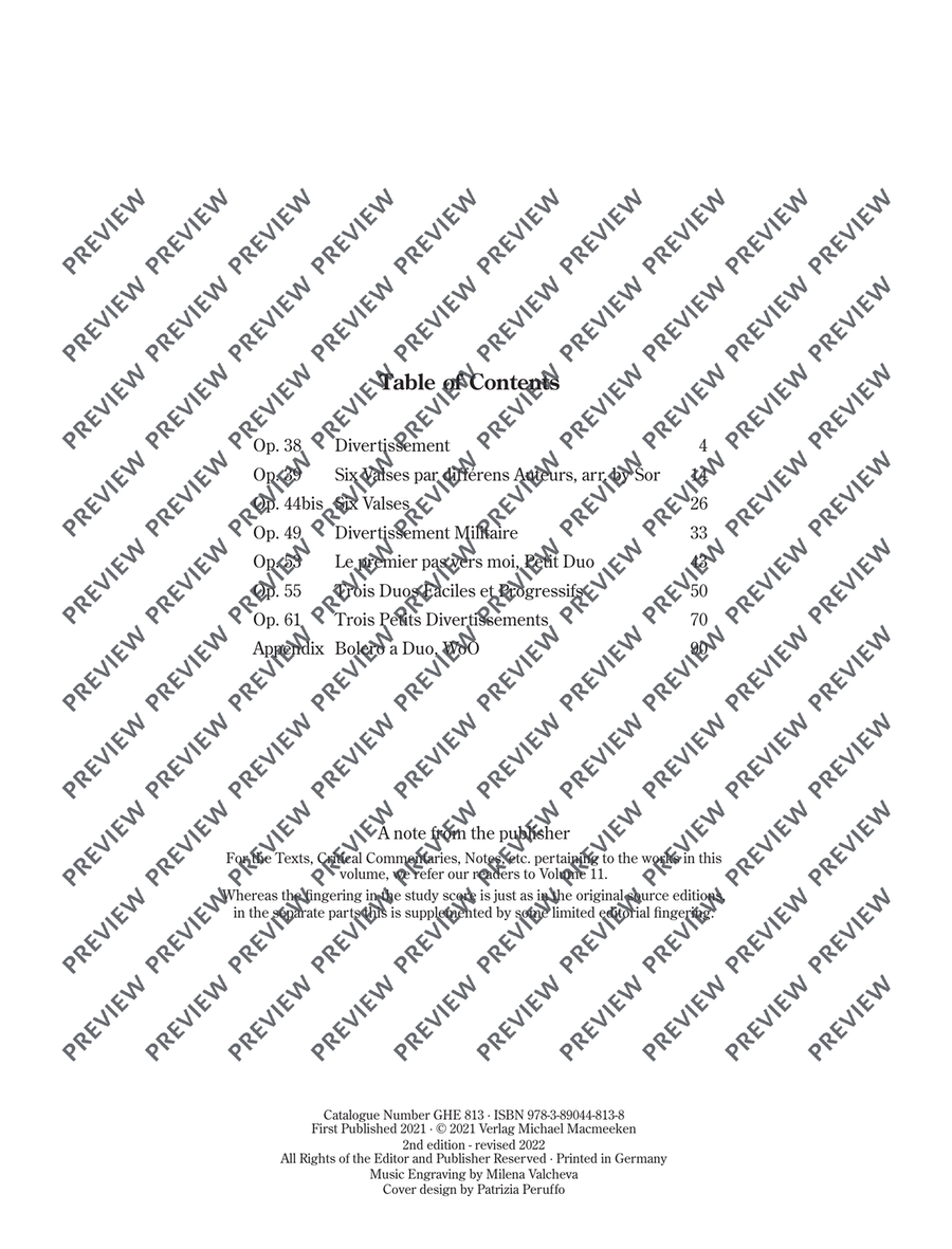 Collected Works for Guitar Vol. 13 Classical Guitar scores gallery preview page 4
