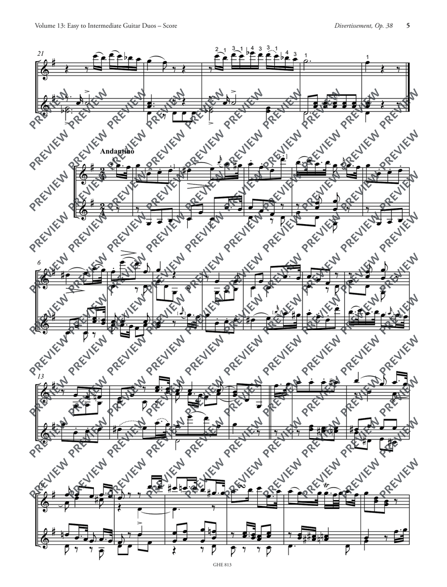 Collected Works for Guitar Vol. 13 Classical Guitar scores gallery preview page 6