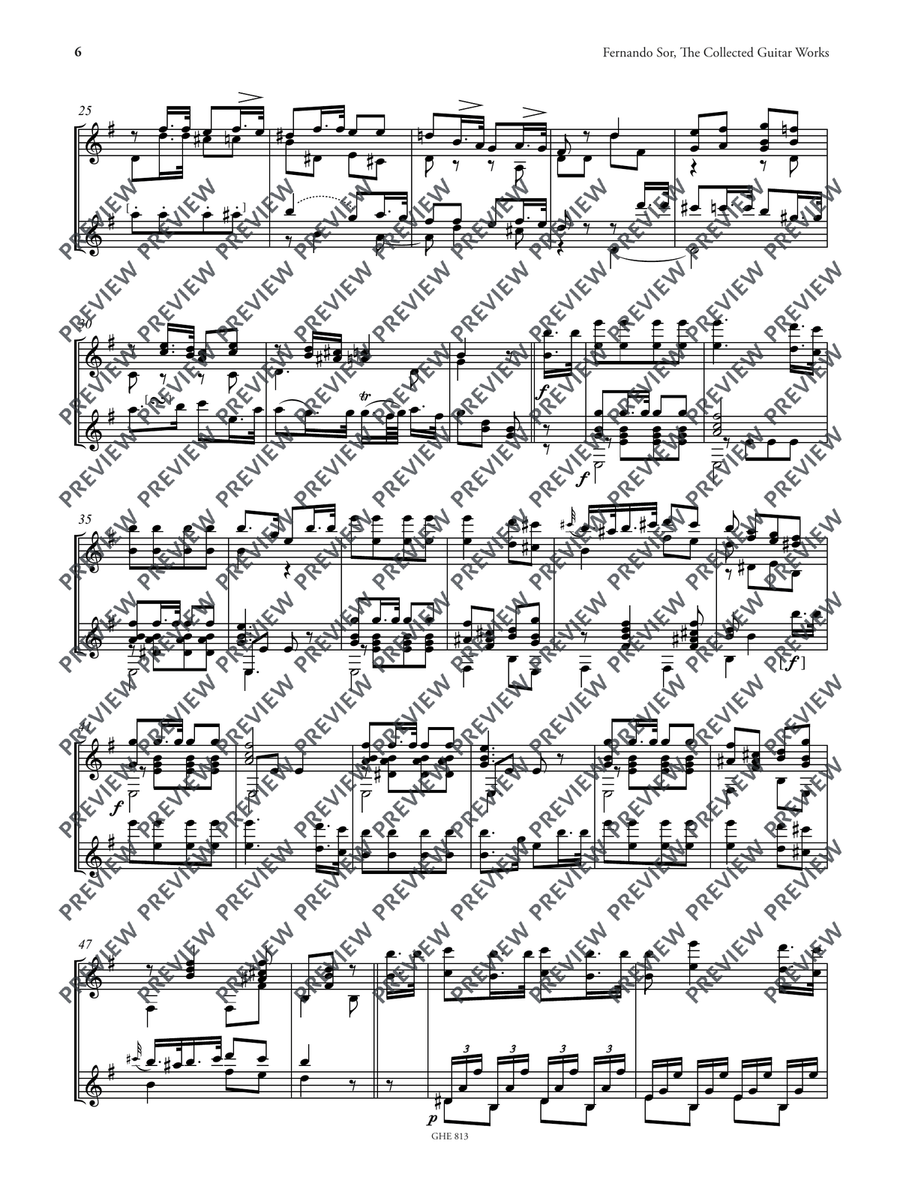 Collected Works for Guitar Vol. 13 Classical Guitar scores gallery preview page 7