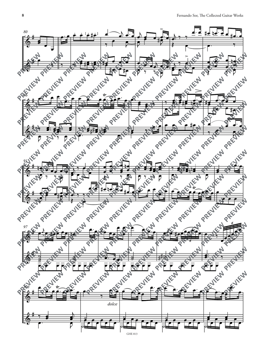 Collected Works for Guitar Vol. 13 Classical Guitar scores gallery preview page 9