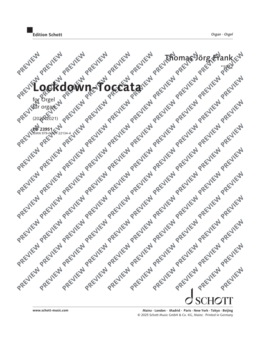 Lockdown Toccata Lockdown Toccata Organ scores gallery preview page 2