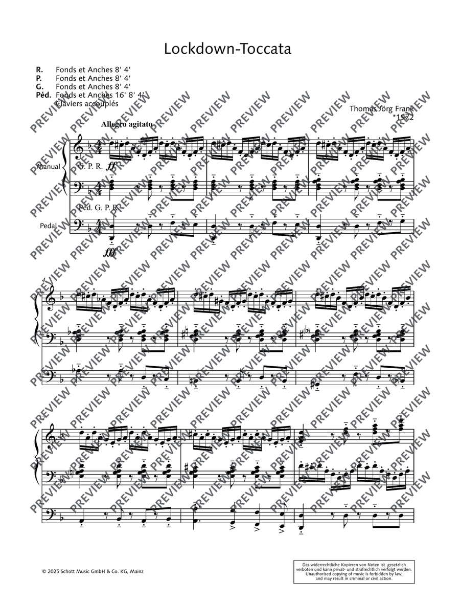 Lockdown Toccata Lockdown Toccata Organ scores gallery preview page 6