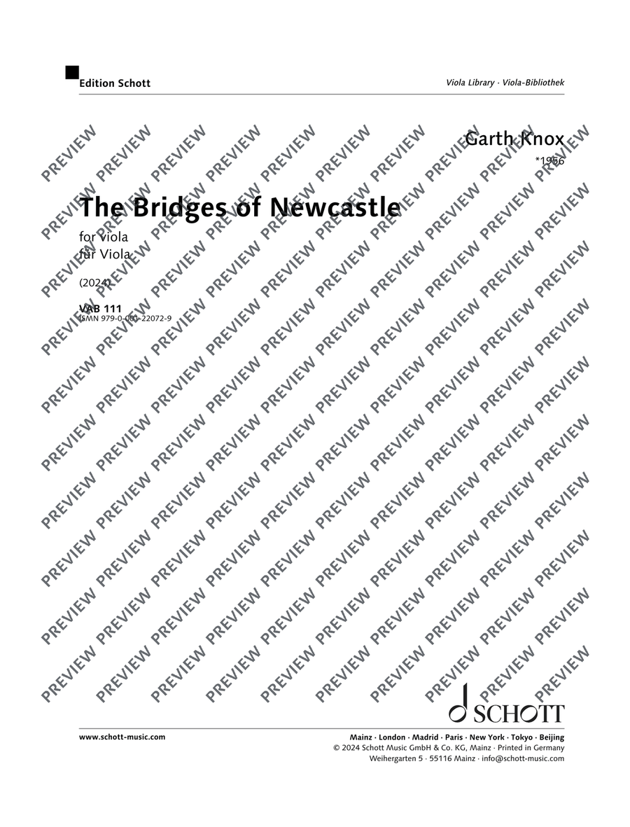 The Bridges of Newcastle The Bridges of Newcastle Viola Solo scores gallery preview page 2