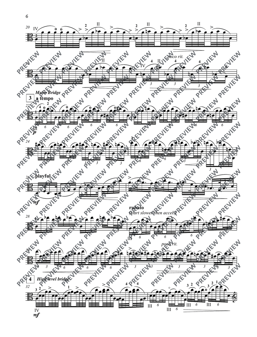 The Bridges of Newcastle The Bridges of Newcastle Viola Solo scores gallery preview page 7