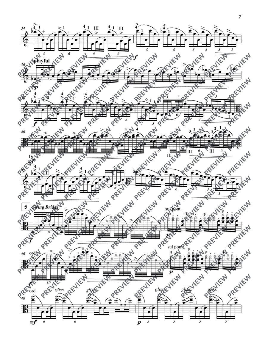 The Bridges of Newcastle The Bridges of Newcastle Viola Solo scores gallery preview page 8