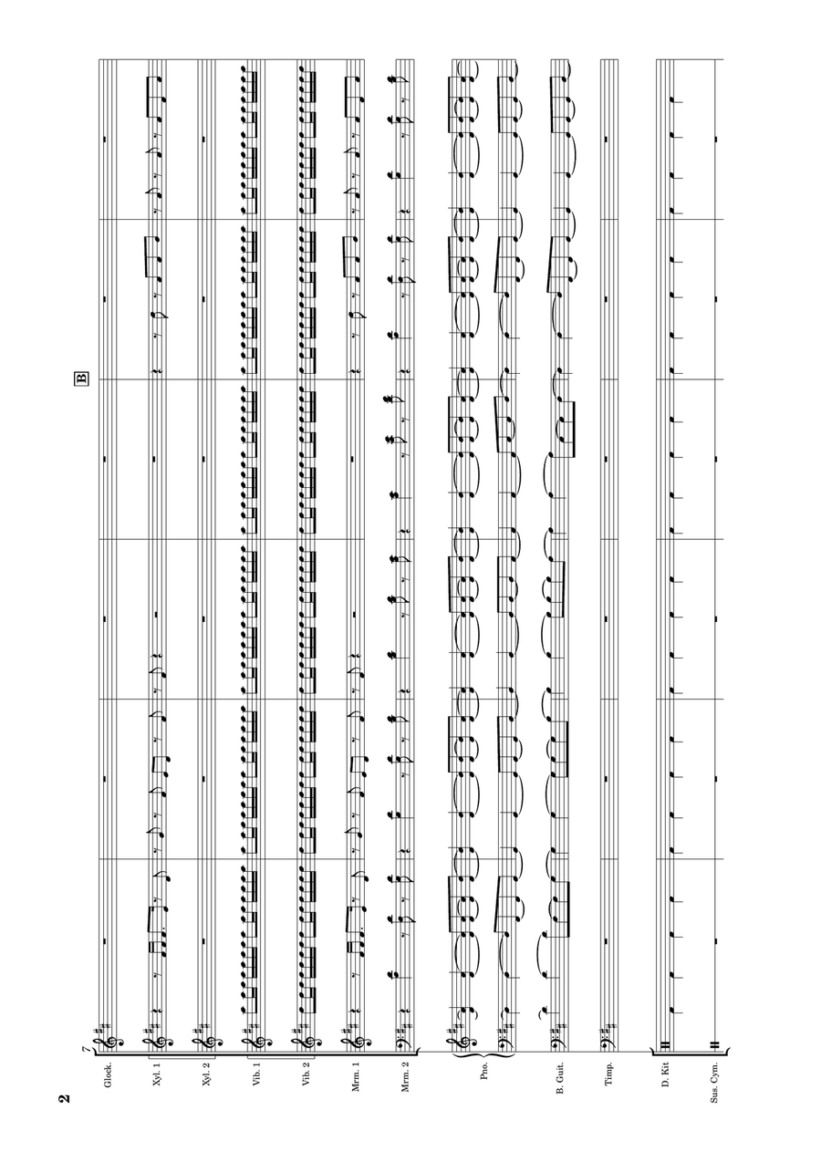 Castle On The Hill Percussion Ensemble scores gallery preview page 2