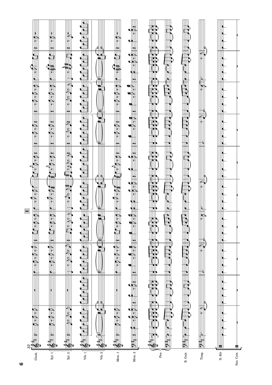 Castle On The Hill Percussion Ensemble scores gallery preview page 6