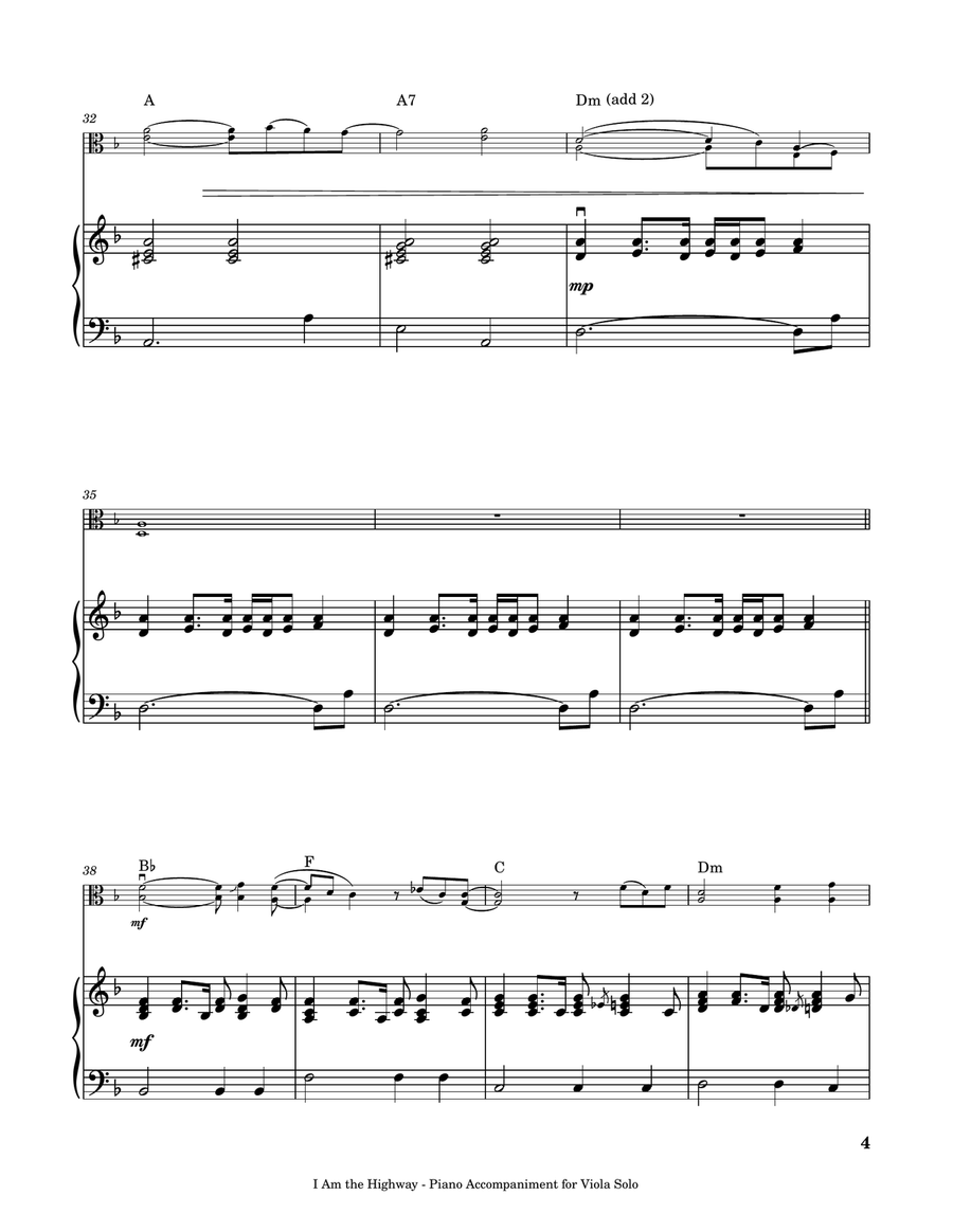 I Am The Highway I Am The Highway Viola scores gallery preview page 5