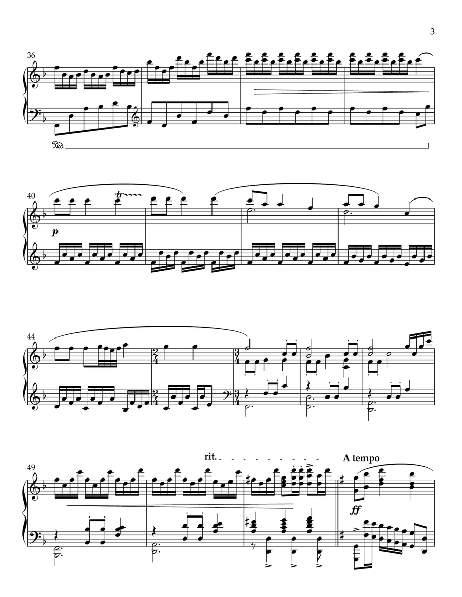 My Hope is Built on Nothing Less Piano Solo scores gallery preview page 3