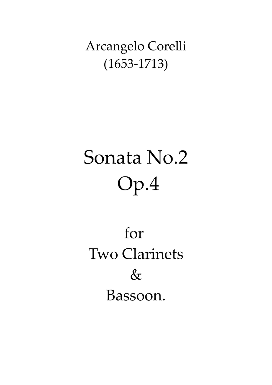 Sonata No.2 Op.4 Sonata No.2 Op.4 Woodwind Trio scores gallery preview page 1