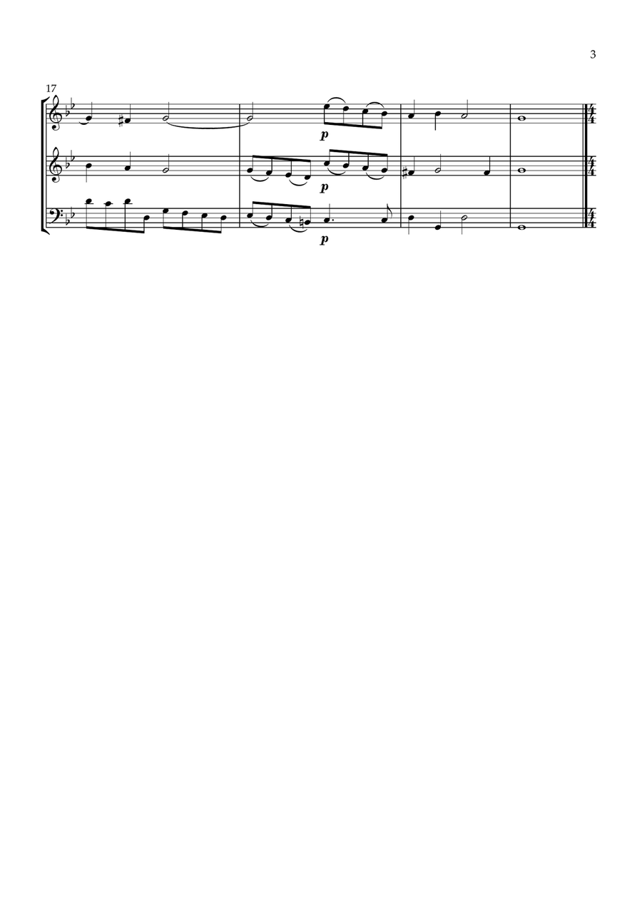 Sonata No.2 Op.4 Sonata No.2 Op.4 Woodwind Trio scores gallery preview page 3