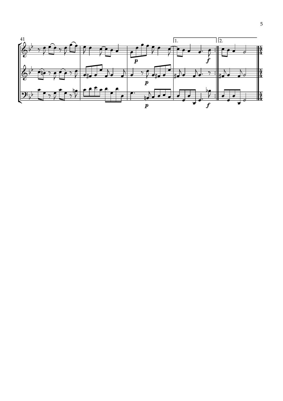 Sonata No.2 Op.4 Sonata No.2 Op.4 Woodwind Trio scores gallery preview page 5
