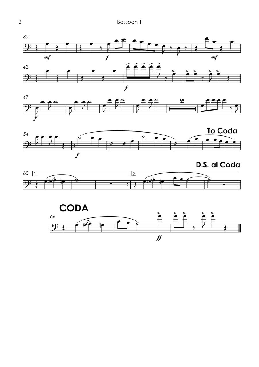 Chorando Se Foi (Lambada) Bassoon Quartet scores gallery preview page 4