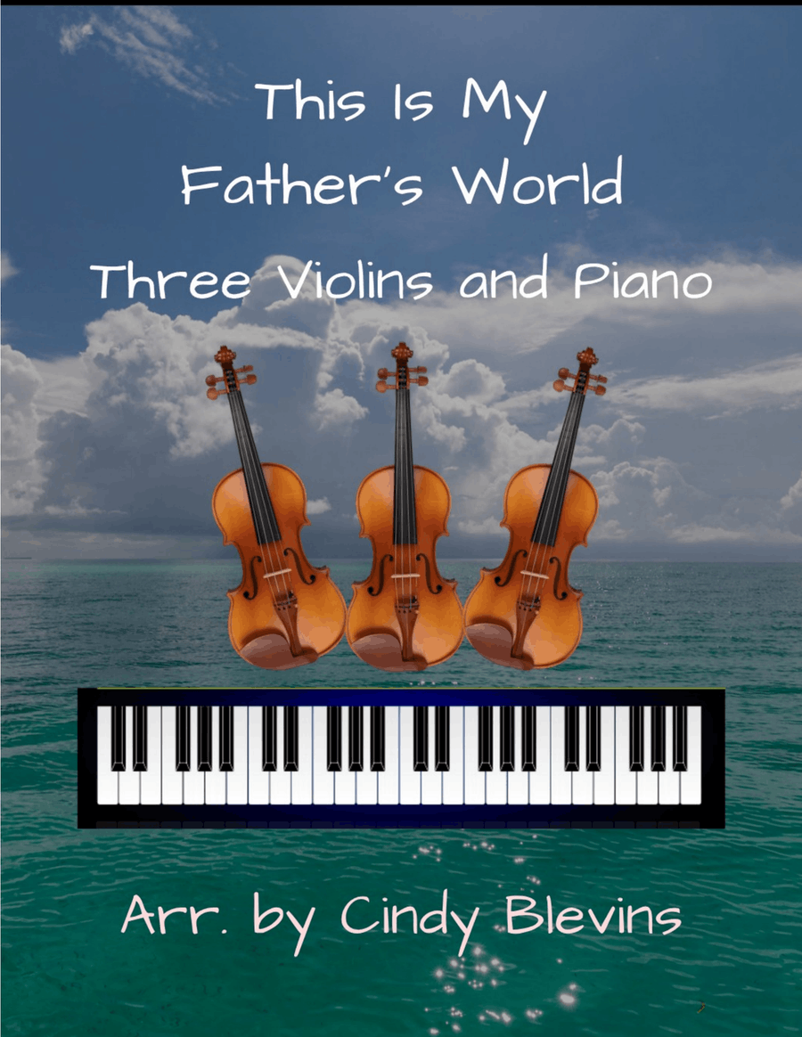 This Is My Father's World, for Three Violins and Piano Small Ensemble scores gallery preview page 1